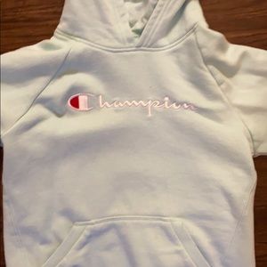 Mint teal champion hoodie
